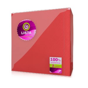 Тула — Салфетки «Lista DELUXE» интенсив красные оптом.