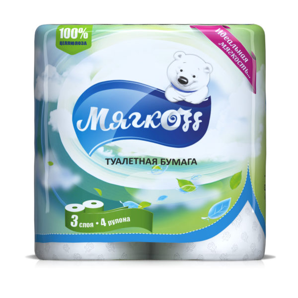 Тула — Туалетная бумага  «Мягкоff» белая оптом.