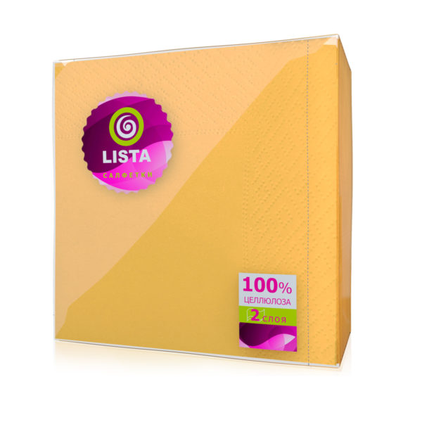 Тула — Салфетки «Lista DELUXE» интенсив желтые оптом.