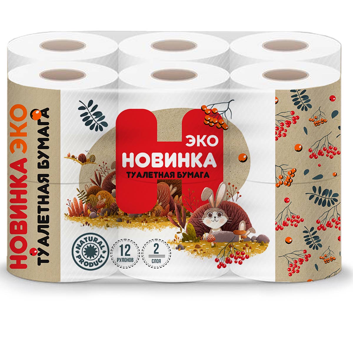Тула — Туалетная бумага  «Новинка ЭКО» 2 слоя белая оптом.