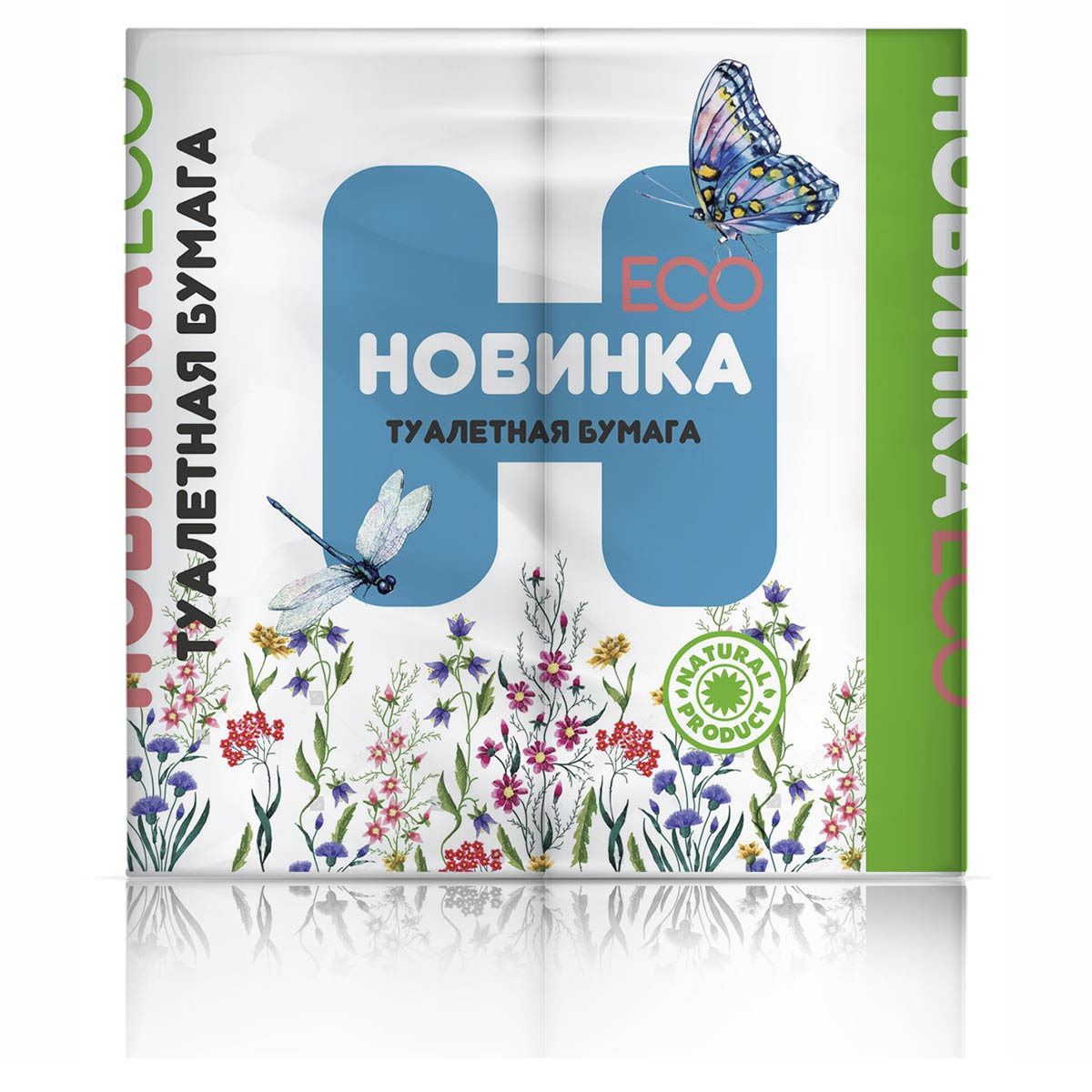 Тула — Туалетная бумага  «Новинка ЭКО» 4Р 2 слоя белая оптом.