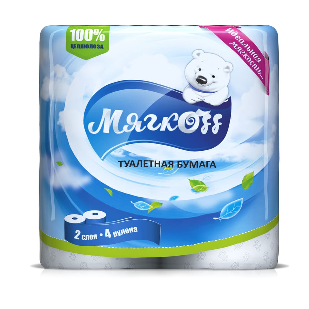 Тула — Туалетная бумага  «Мягкоff» белая оптом.